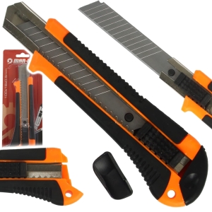 NÓŻ DO TAPET NOŻYK OSTRZE ŁAMANE 18MM OBUDOWA ABS