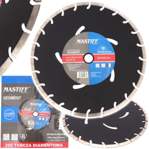 TARCZA DIAMENTOWA 350x25,4mm DO BETONU KOSTKI KAMIENIA