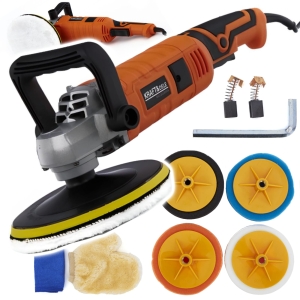 POLERKA ELEKTRYCZNA 2650W SZLIFIERKA 180 MM M14 ZESTAW + gąbki
