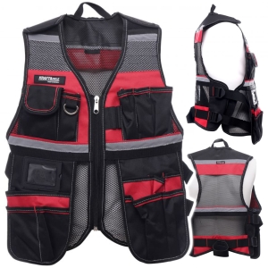 KAMIZELKA MONTERSKA ROBOCZA KIESZENIE NA NARZĘDZIA ORGANIZER