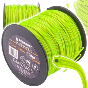 ŻYŁKA TNĄCA DO KOSY WZMACNIANA Z DRUTEM 2,4x100M