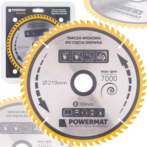 TARCZA WIDIOWA TARCZOWA WIDIA DO DREWNA 210x30mm 60Z