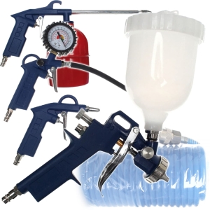 ZESTAW PNEUMATYCZNY 5W1 NARZĘDZI PNEUMATYCZNYCH DO KOMPRESORA SPRĘŻARKI 5EL