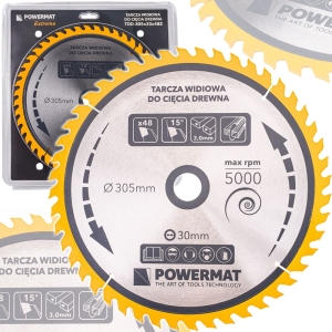 TARCZA WIDIOWA TARCZOWA WIDIA DO DREWNA 305x30mm 48Z