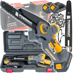 PIŁA ŁAŃCUCHOWA AKUMULATOROWA GAŁĘZIÓWKA 8"/24cm MINI PILARKA 2xAKUMULATOR 