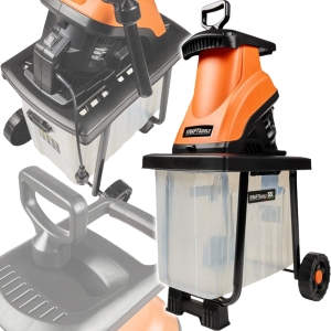 ROZDRABNIACZ ELEKTRYCZNY RĘBAK DO GAŁĘZI MOCNY 3000W 45MM Z KOSZEM 55L