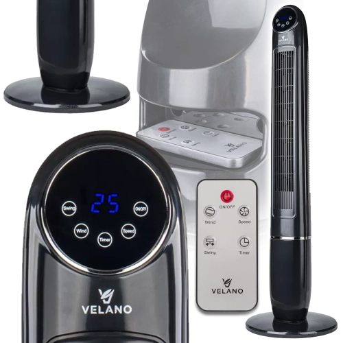 WENTYLATOR KOLUMNOWY PODŁOGOWY OSCYLACJA TIMER WYŚWIETLACZ LCD PILOT_1.jpg