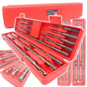 WIERTŁA DO BETONU SDS PLUS WIERTŁO ZESTAW 11 EL