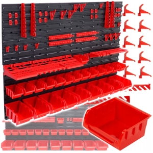 ORGANIZER TABLICA WARSZTATOWA NARZĘDZIOWA ŚCIANKA POJEMNIKI 115CMX78CM