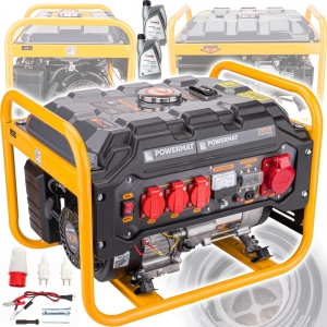 AGREGAT PRĄDOTWÓRCZY GENERATOR 3000W BENZYNA 230V 12V 400V + OLEJ