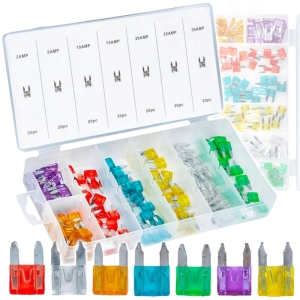 ZESTAW BEZPIECZNIKÓWBEZPIECZNIKI SAMOCHODOWYCH MINI 140szt 3-30A