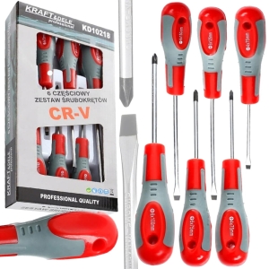 ZESTAW WKRĘTAKÓW ŚRUBOKRĘTÓW CRV MAGNETYCZNE 6 ELEMENTÓW 