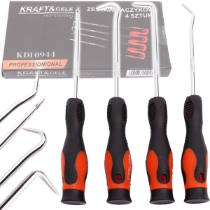 ZESTAW HAKÓW HACZYKÓW DO USZCZELEK I ORINGÓW 4SZT