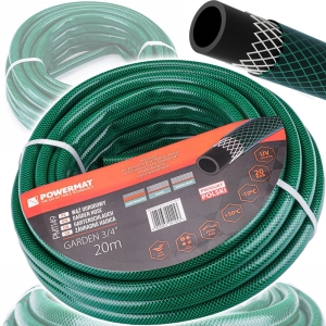 WĄŻ OGRODOWY DO WODY 3/4'' 20M 3 WARSTWOWY 20 BAR PCV ANTY UV