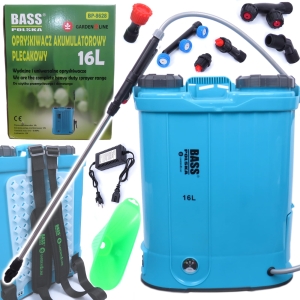 OPRYSKIWACZ ELEKTRYCZNY PLECAKOWY AKUMULATOROWY 16L + DYSZA HERBICYDOWA