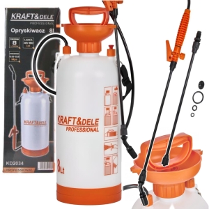 OPRYSKIWACZ CIŚNIENIOWY RĘCZNY OGRODOWY 8L + LANCA 45-80CM SPRYSKIWACZ