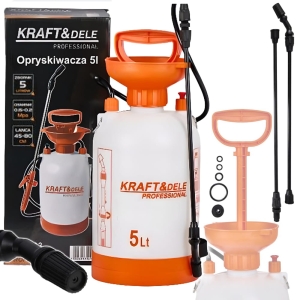 OPRYSKIWACZ RĘCZNY CIŚNIENIOWY 5L LANCA 45-80cm REGULACJA PASEK USZCZELKI