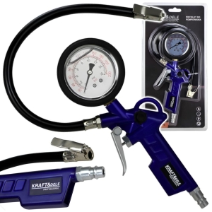 PISTOLET DO POMPOWANIA POWIETRZA KÓŁ OPON 0-12 BAR MANOMETR 1/4"