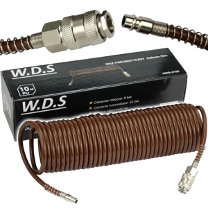 WĄŻ SPIRALNY PNEUMATYCZNY DO KOMPRESORA 5x8mm 10m