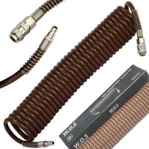 WĄŻ PRZEWÓD DO SPRĘŻARKI PNEUMATYCZNY SPIRALNY 8X12MM 10M