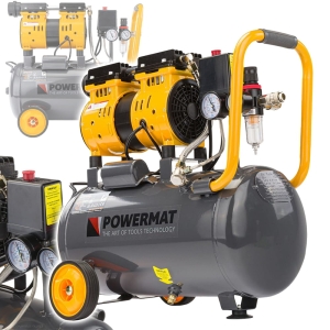 KOMPRESOR BEZOLEJOWY 24L SPRĘŻARKA 8 BAR 220l/min 230V SEPARATOR CICHY