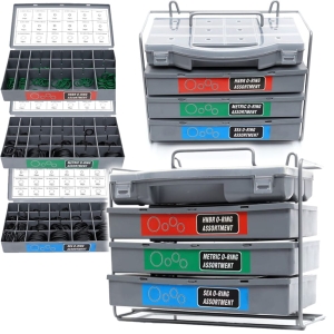 ORINGI USZCZELKI DO KLIMATYZACJI OLEJOODPORNE 900 SZTUK 3 RODZAJE