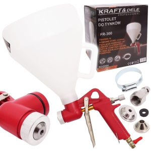 PISTOLET NATRYSKOWY 5L DO TYNKOWANIA TYNKÓW MALOWANIA ŚCIAN BIELENIA DYSZE