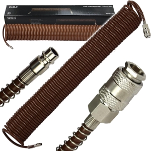 WĄŻ SPIRALNY PNEUMATYCZNY DO KOMPRESORA 5x8mm 20m