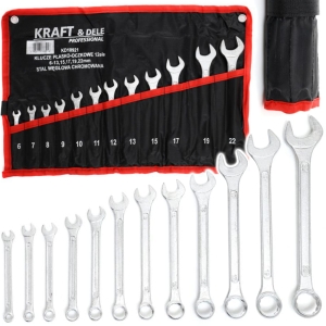 KLUCZE PŁASKO-OCZKOWE 6-22 MM PŁASKIE OCZKOWY 12EL