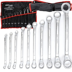 ZESTAW KLUCZY DWUSTRONNIE-OCZKOWE 6-32MM KLUCZ KOMPLET 10 ELEMENTÓW