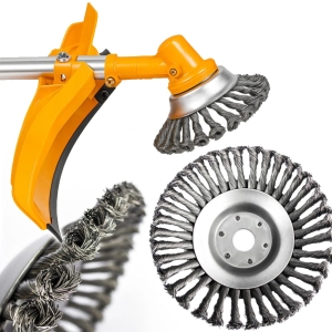 SZCZOTKA DRUCIANA TWARDA DO KOSY DRUCIAK DO CZYSZCZENIA KOSTKI CHWASTY 20CM