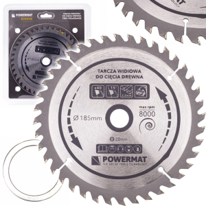 TARCZA WIDIOWA TARCZOWA WIDIA DO CIĘCIA DREWNA 185x20mm 40Z