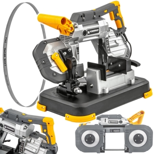 PIŁA TAŚMOWA DO METALU PCV Z PODSTAWĄ PRZECINARKA UKOŚNICA PRZENOŚNA 1200W