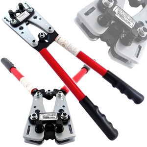 ZACISKARKA PRASKA DO KOŃCÓWEK KABLI TULEJEK PRZEWODÓW KONEKTORÓW 6-50 MM