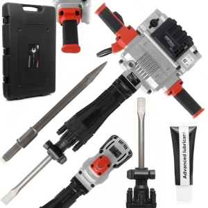 MOCNY MŁOT WYBURZENIOWY UDAROWY 3200W 55J WALIZKA