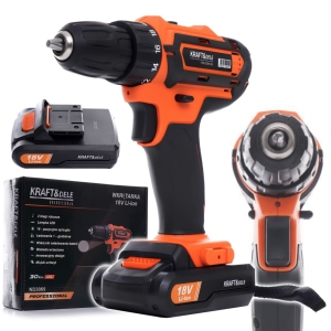 WIERTARKO WKRĘTARKA AKUMULATOROWA 18V 1300mAh 2 BIEGOWA LED