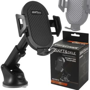 UCHWYT DO TELEFONU NA SZYBĘ KOKPIT Z REGULACJĄ UNIWERSALNY OBROTOWY