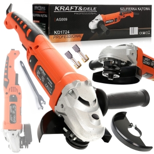 SZLIFIERKA KĄTOWA KĄTÓWKA POLERKA 125mm DIAX 230V 1400W DŁUGA UCHWYT M14