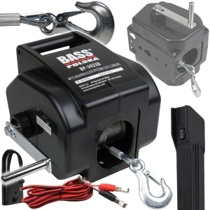 WYCIĄGARKA WCIĄGARKA WINDA ELEKTRYCZNA 2500LBS 12V LINKA STALOWA KORBA