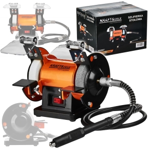 SZLIFIERKA STOŁOWA KAMIENIOWA 250W 230V 75x13MM 75x17MM 2850rpm 2xKAMIEŃ 