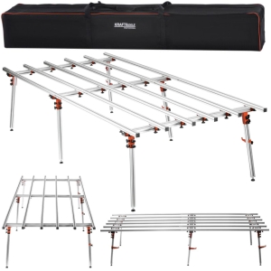STÓŁ GLAZURNICZY DO DUŻYCH FORMATÓW 360x150x80cm DO 250kg ALUMINIUM + TORBA