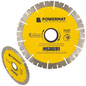 TARCZA DIAMENTOWA DO GLAZURY GRESU PŁYTEK 120mm SEGMENTOWA DO PRZECINARKI