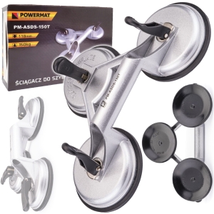 PRZYSSAWKA DO SZYB 3x UCHWYT DO 150KG SZKŁA GLAZURY PŁYTEK GRESU POTRÓJNA