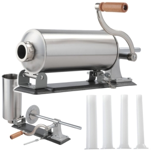 MASZYNKA DO NADZIEWANIA NADZIEWARKA DO KIEŁBAS 3KG + 4 LEJKI ZESTAW