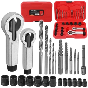 WYKRĘTAKI DO ZERWANYCH ŚRUB WIERTŁA OBCINAK PRZEDŁUŻKA ZESTAW 26 EL. KD5988