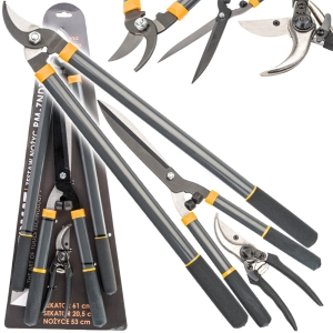 ZESTAW NOŻYC SEKATORÓW OGRODOWYCH DO GAŁĘZI 3SZT