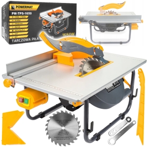 PIŁA STOŁOWA 1650W PILARKA KRAJZEGA STOLIK DO DREWNA PRZECINARKA TARCZOWA