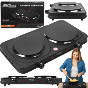 KUCHENKA ELEKTRYCZNA 2600W DWUPALNIKOWA DO DOMU BIURA I DOMKÓW LETNISKOWYCH