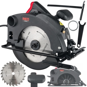 PIŁA TARCZOWA PILARKA RĘCZNA DO DREWNA Z LASEREM 2250W PRZECINARKA 185 MM