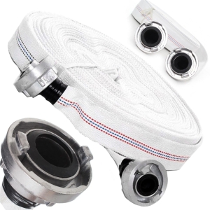 WĄŻ STRAŻACKI WODY PARCIANY STRAŻAK SZYBKOZŁĄCZA 25mm 1 CAL 1" ZŁĄCZKI 20m